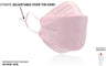 KN95 3D Face Mask | Comfort 3D Fit, Adjustable Ear Loops - Bag of 10