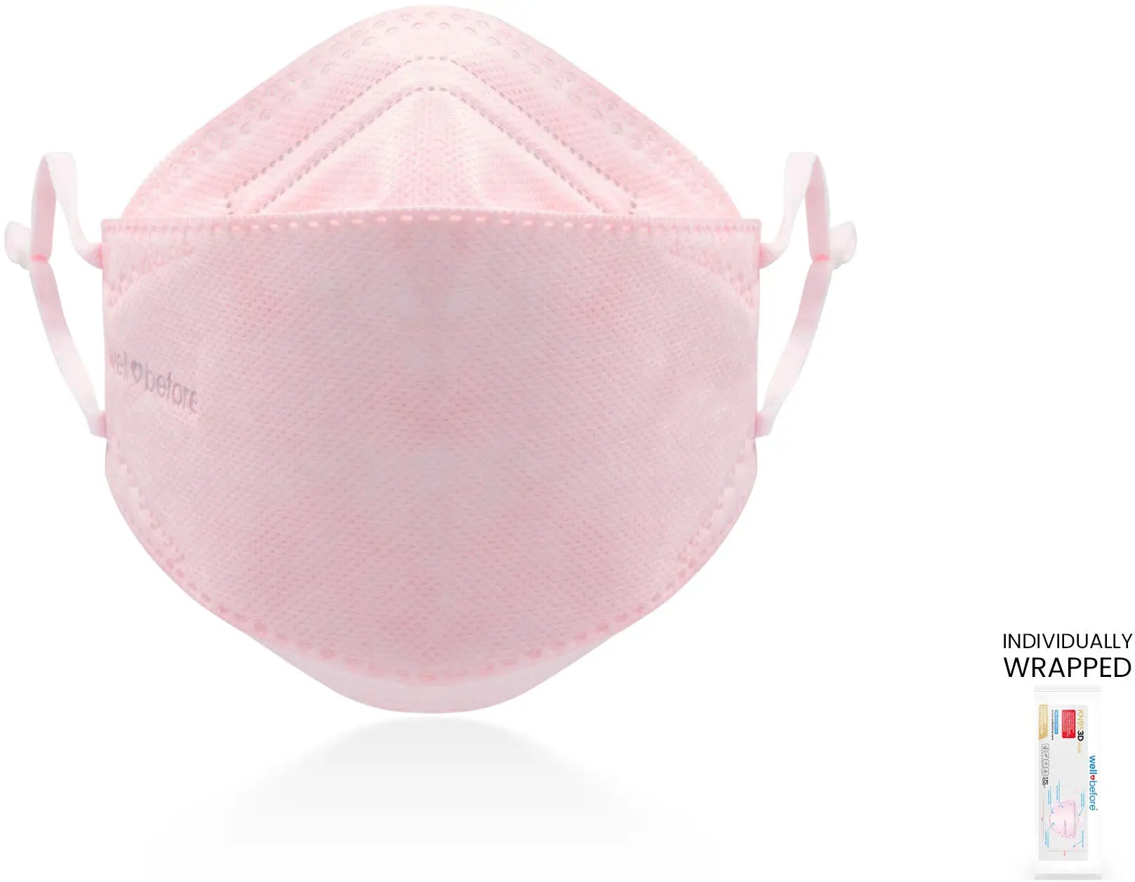 KN95 3D Face Mask | Comfort 3D Fit, Adjustable Ear Loops - Bag of 10