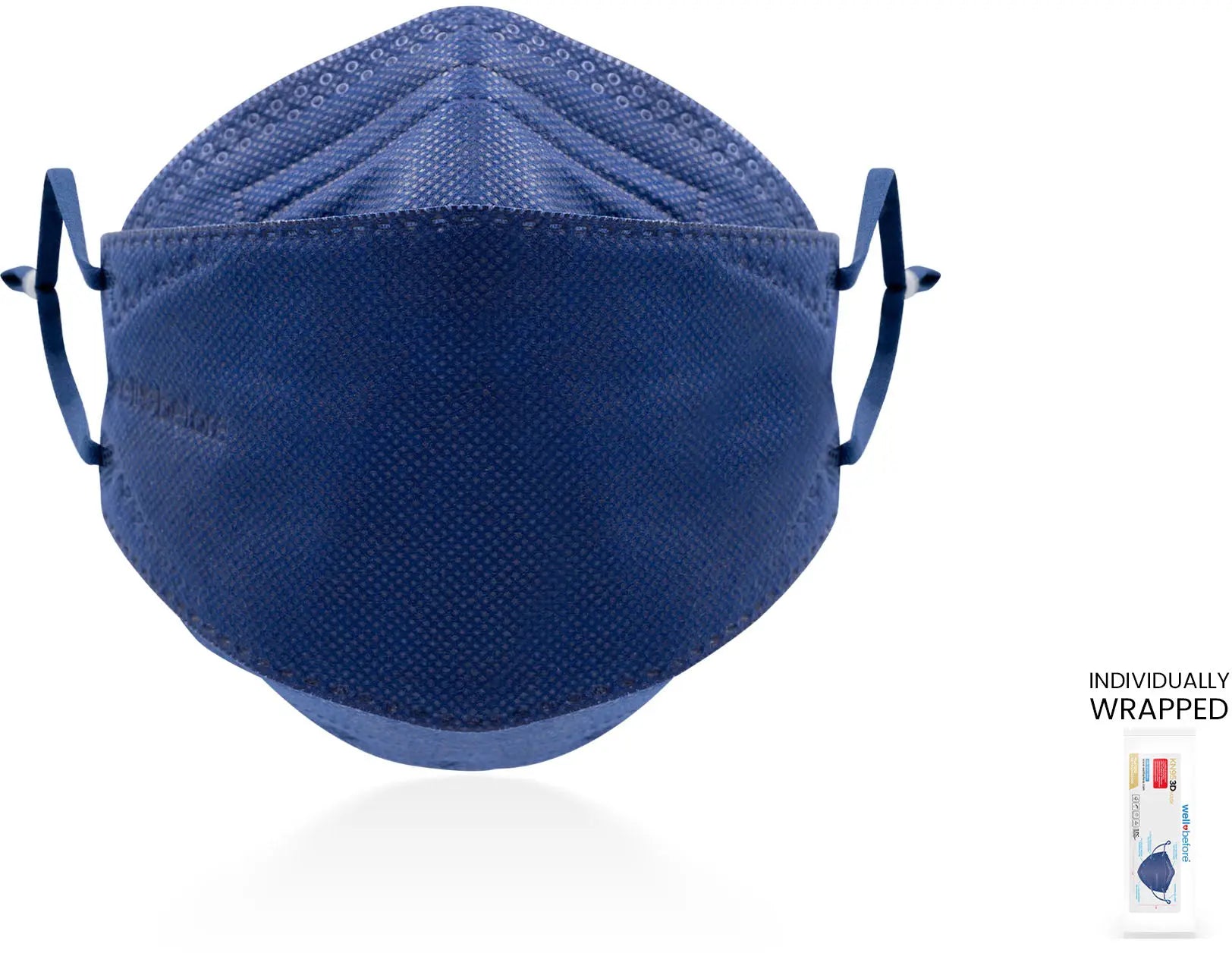 KN95 3D Face Mask | Comfort 3D Fit, Adjustable Ear Loops - Bag of 10