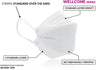 KN95 3D Face Mask | Comfort 3D Fit, Adjustable Ear Loops - Bag of 10