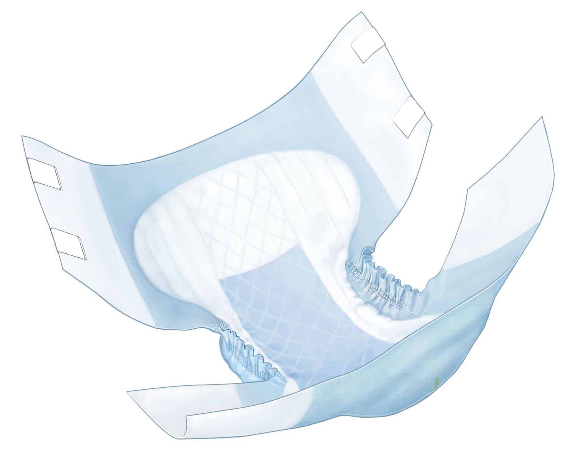 Cardinal Health Wings Quilted Overnight Briefs, Medium