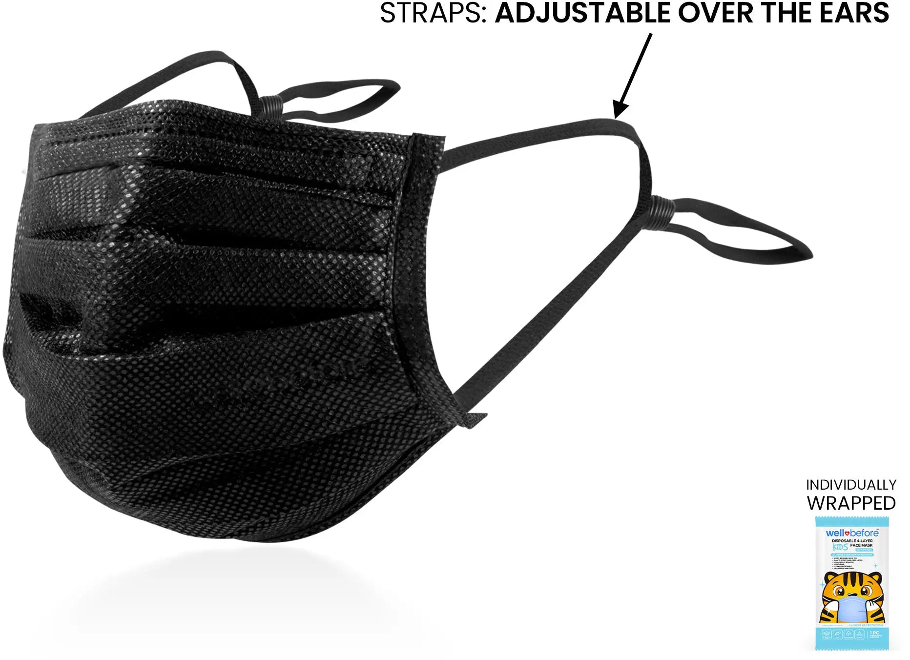 Disposable 4-Ply Kids Mask - BAG of 10