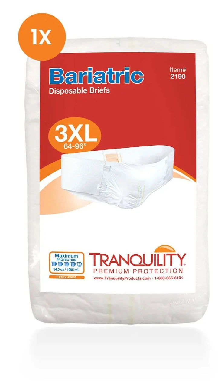 Tranquility Bariatric Briefs - Sample Pack