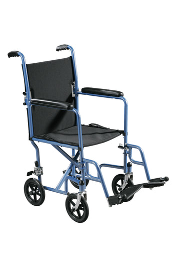 Drive Transport Chair with 17 Inch Seat Width and Swing-Away Footrest