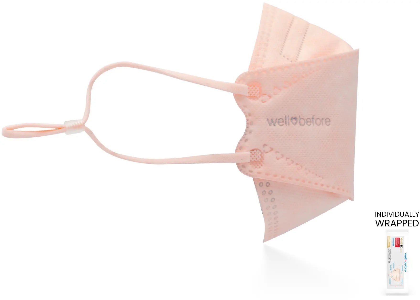 KN95 Face Mask | Individually Wrapped, Elastic Ear Loops - Bag of 10