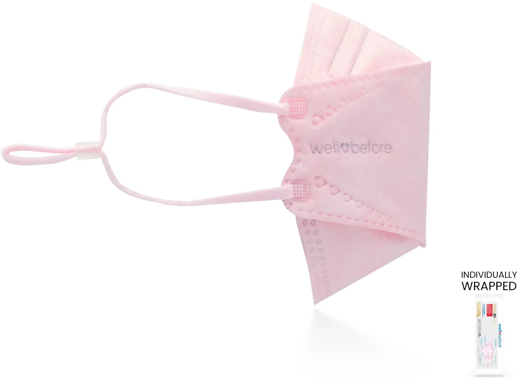 KN95 Face Mask | Individually Wrapped, Elastic Ear Loops - Bag of 10