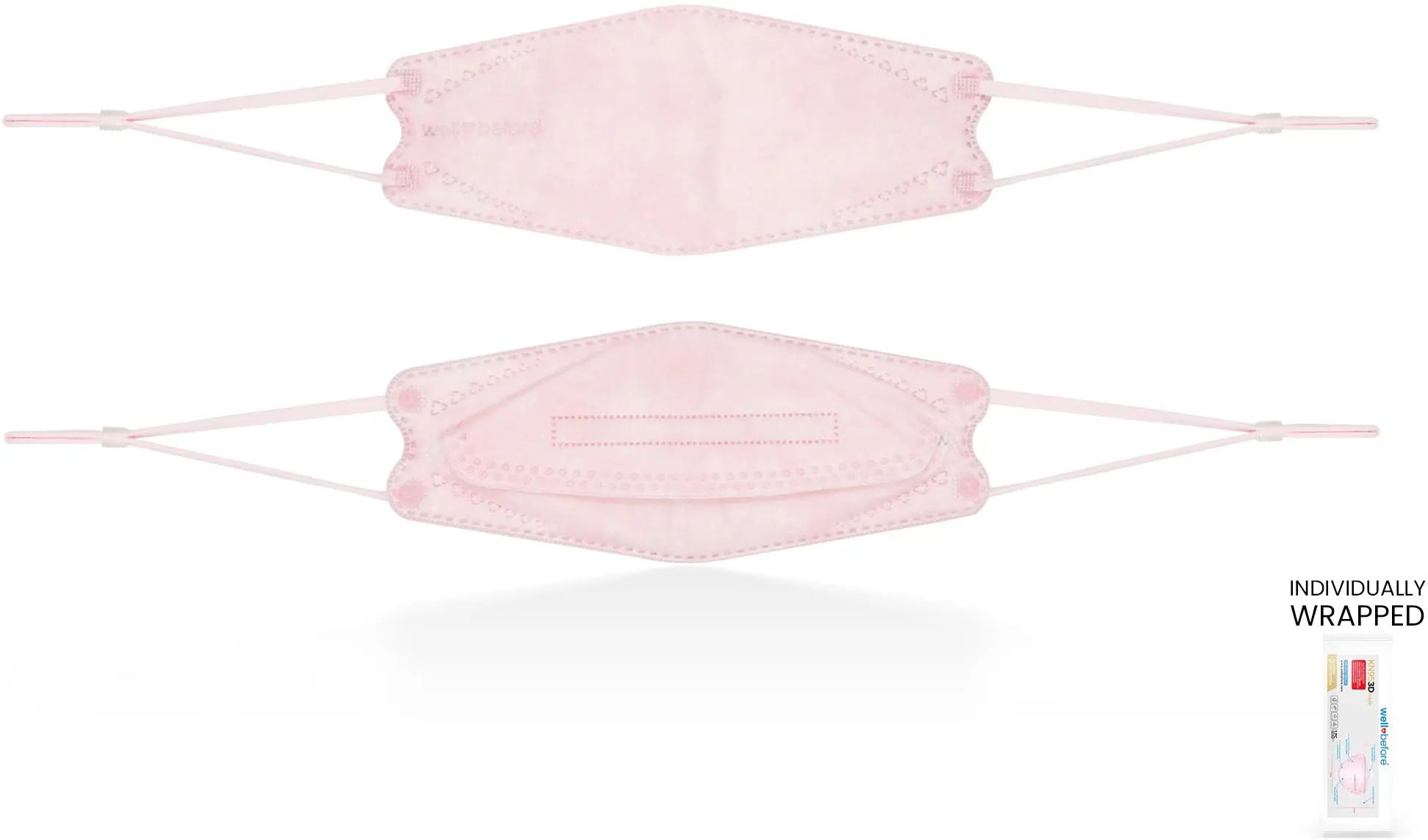 KN95 Face Mask | Individually Wrapped, Elastic Ear Loops - Bag of 10