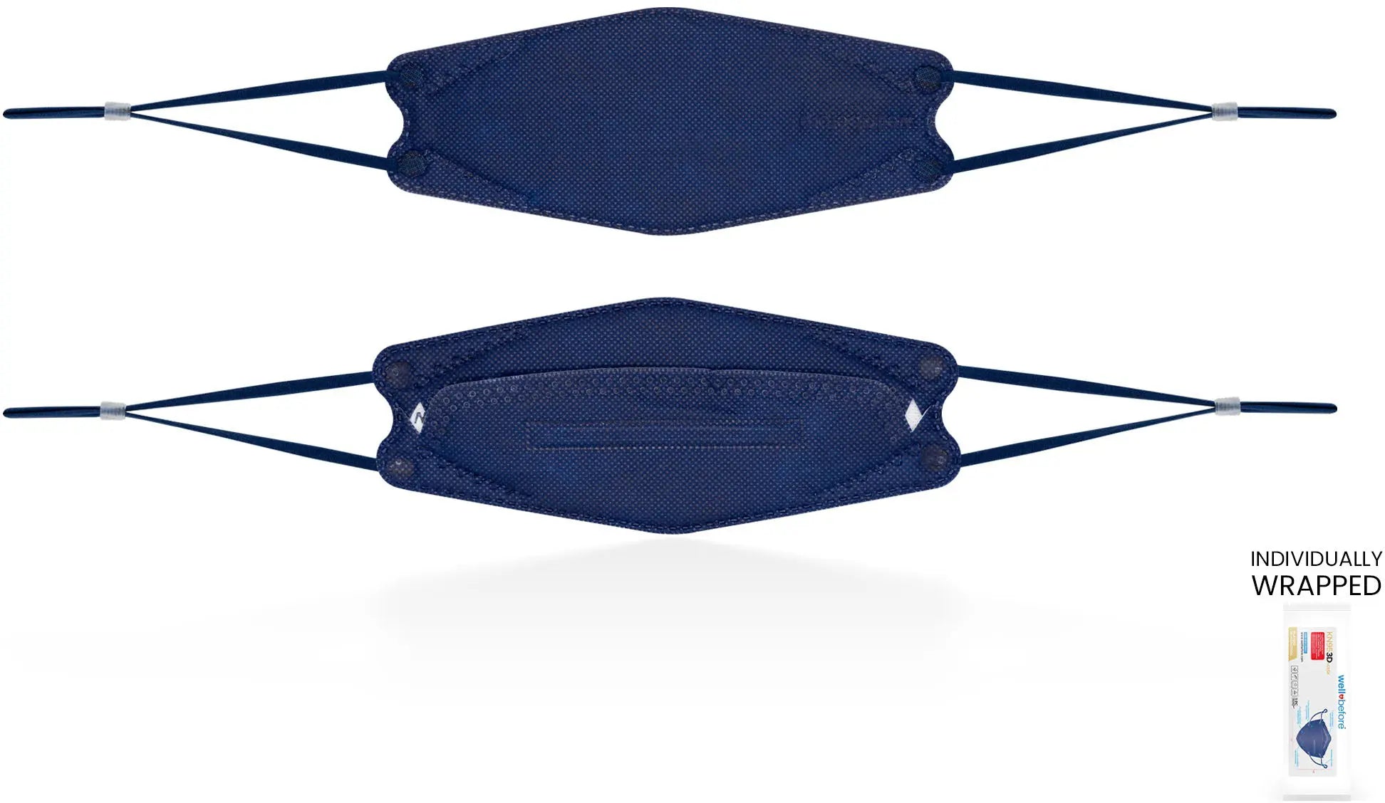 KN95 Face Mask | Individually Wrapped, Elastic Ear Loops - Bag of 10