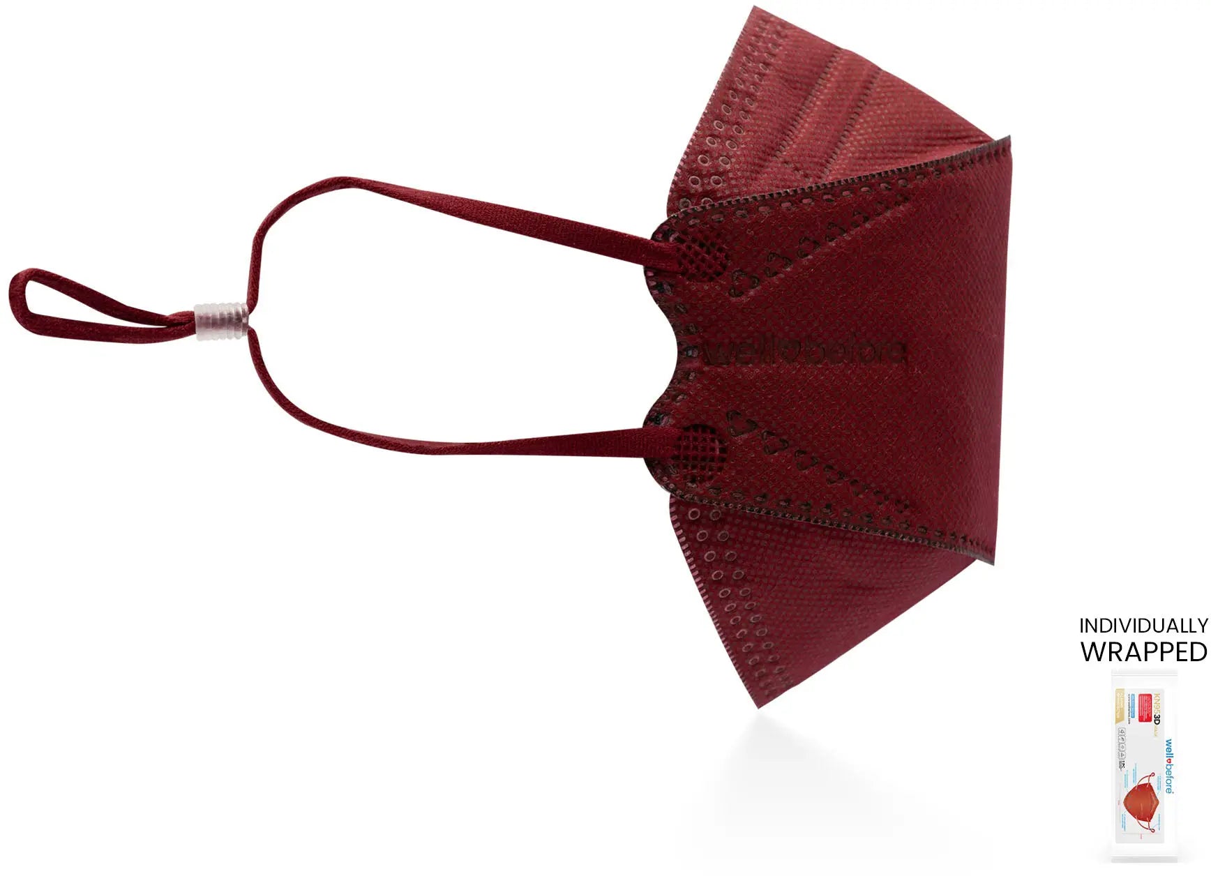 KN95 Face Mask | Individually Wrapped, Elastic Ear Loops - Bag of 10