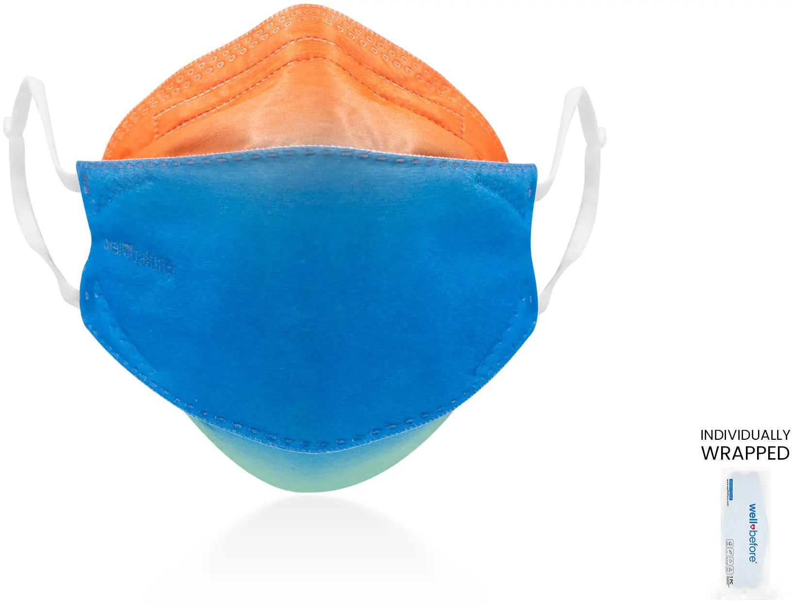 KN95 Face Mask | Individually Wrapped, Elastic Ear Loops - Bag of 10