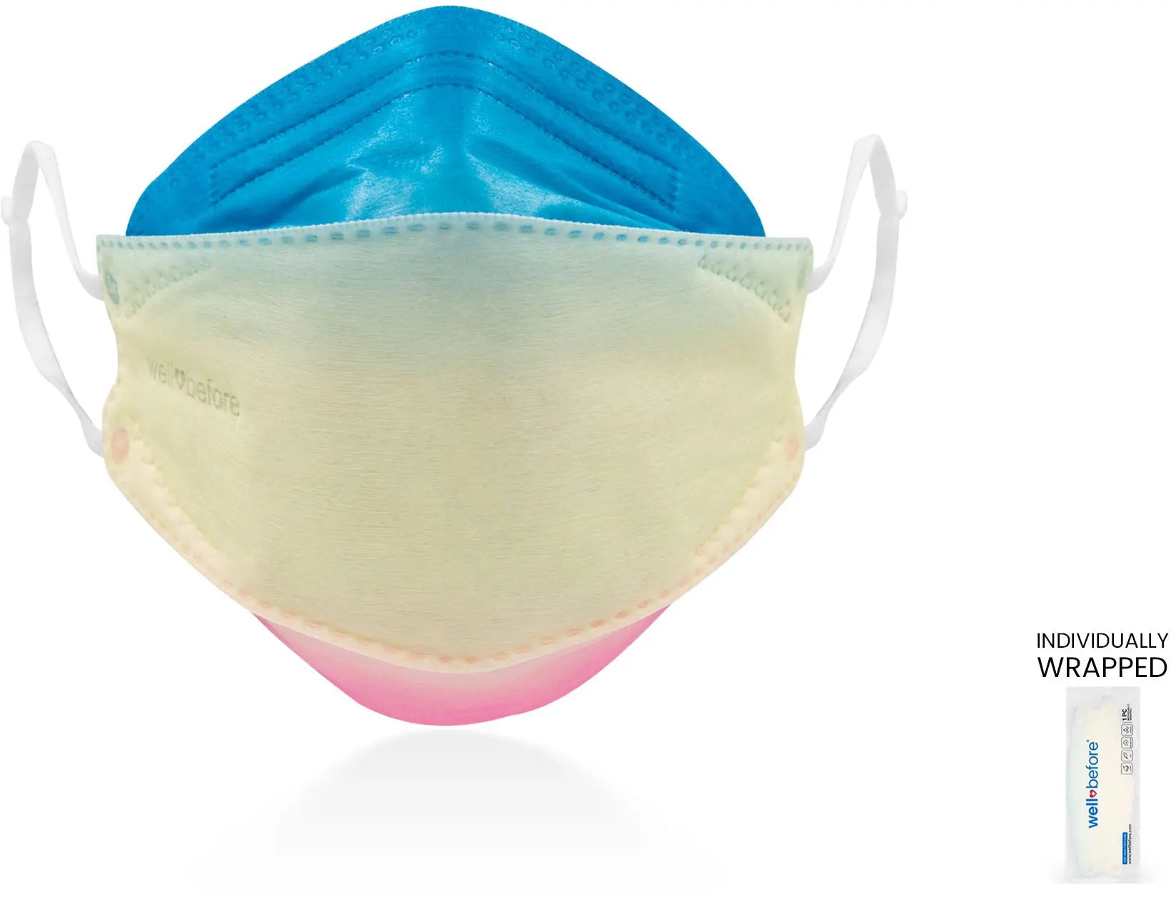 KN95 Face Mask | Individually Wrapped, Elastic Ear Loops - Bag of 10