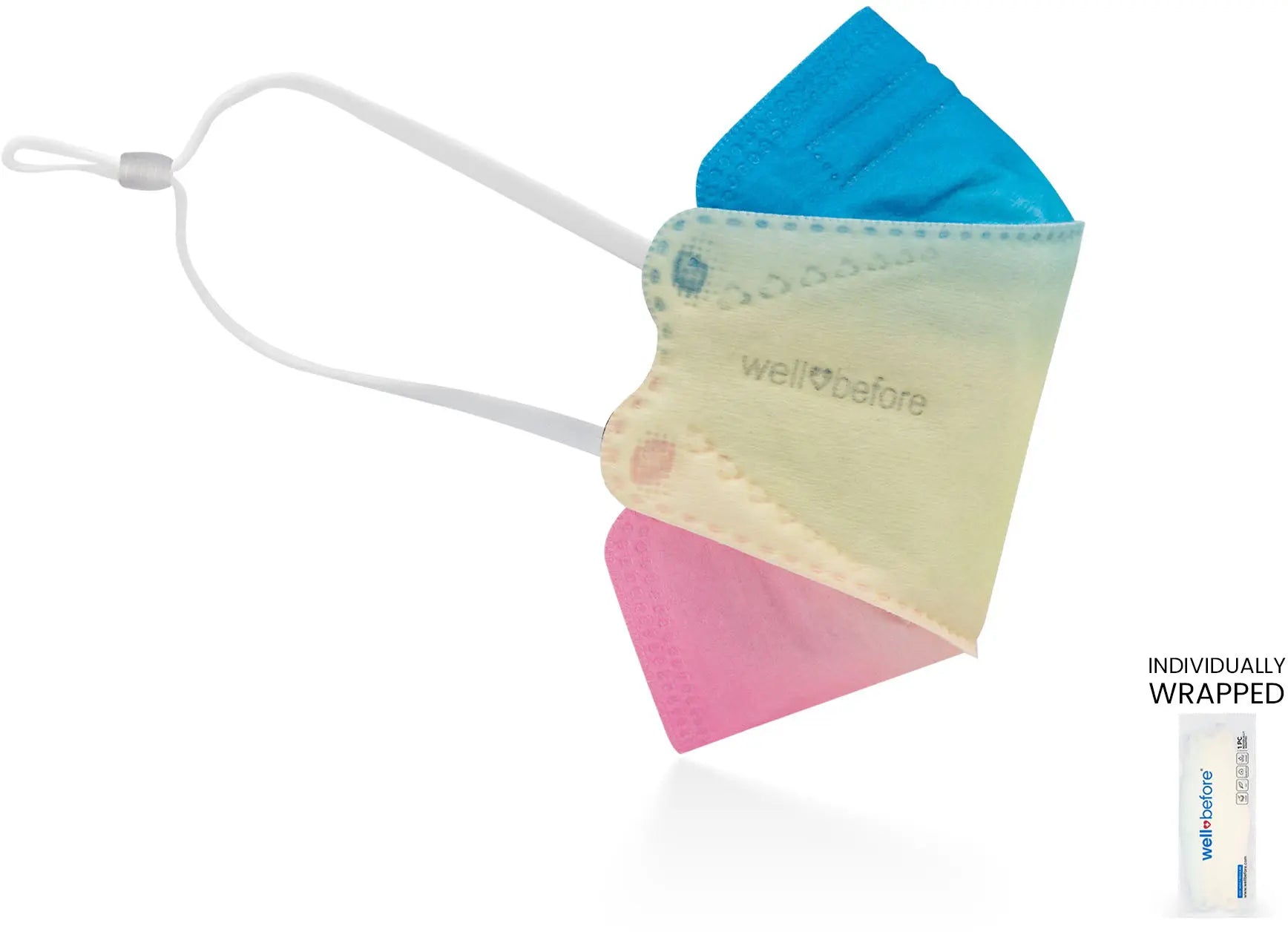 KN95 Face Mask | Individually Wrapped, Elastic Ear Loops - Bag of 10