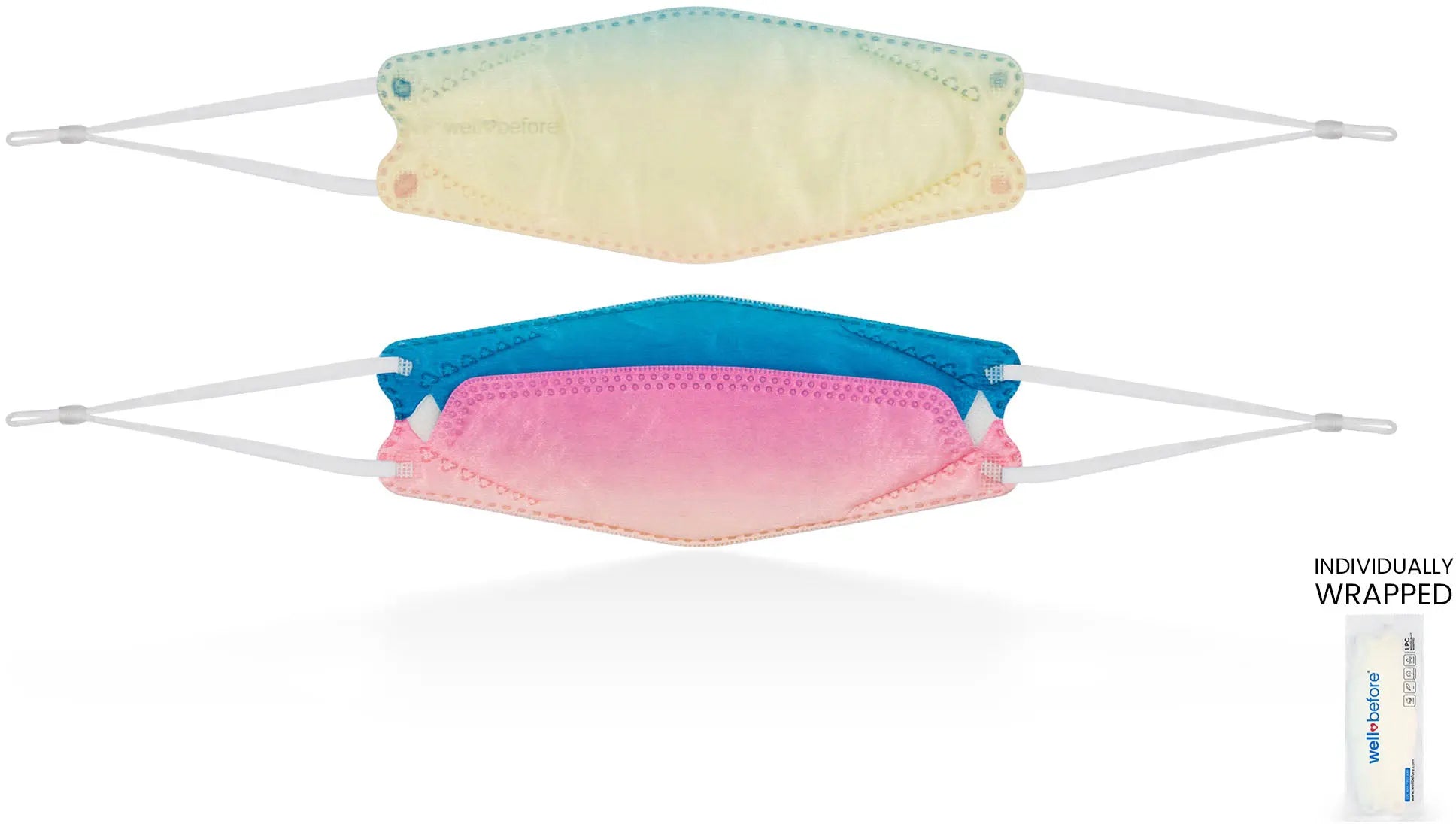 KN95 Face Mask | Individually Wrapped, Elastic Ear Loops - Bag of 10