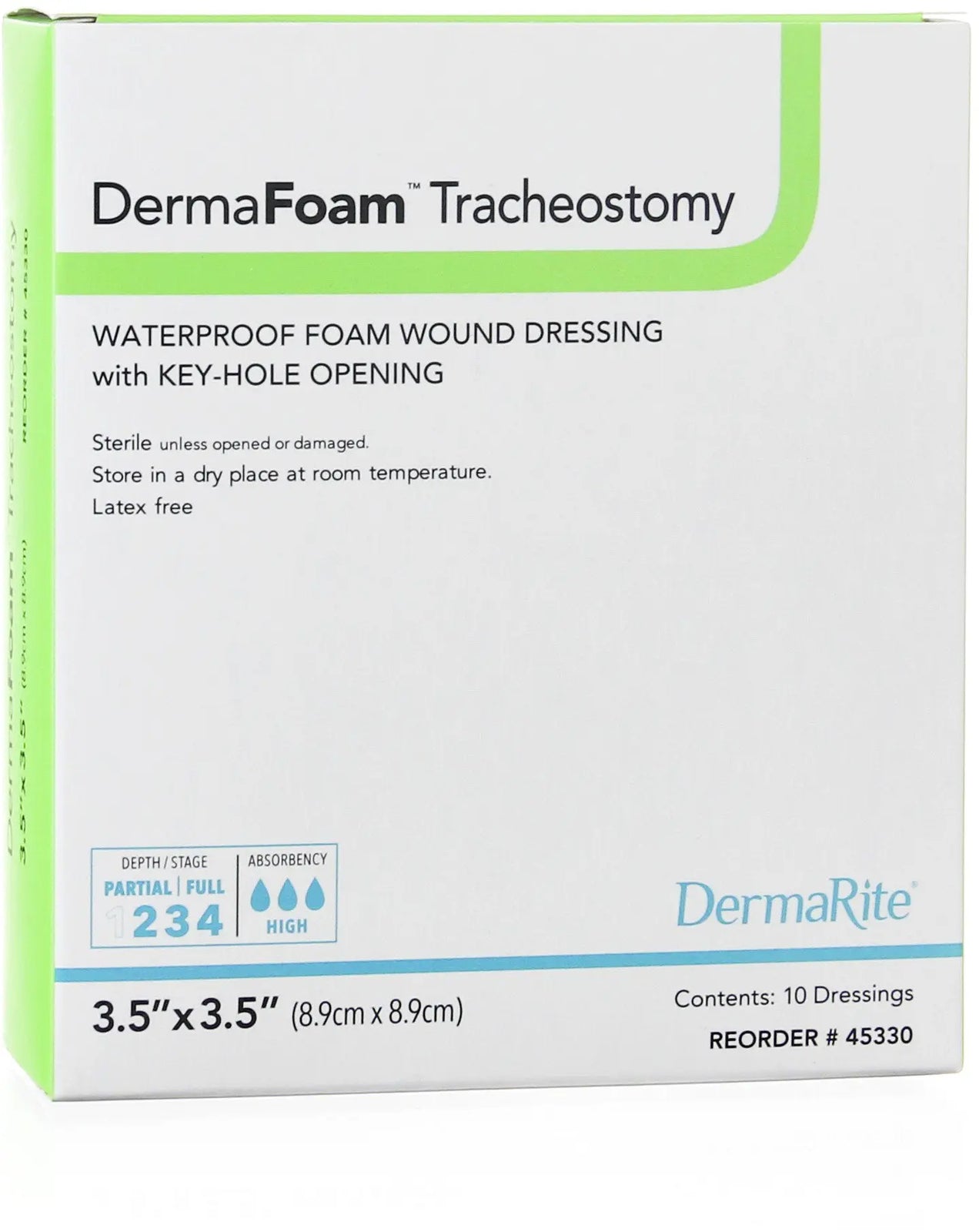 DermaFoam Tracheostomy Foam Dressing