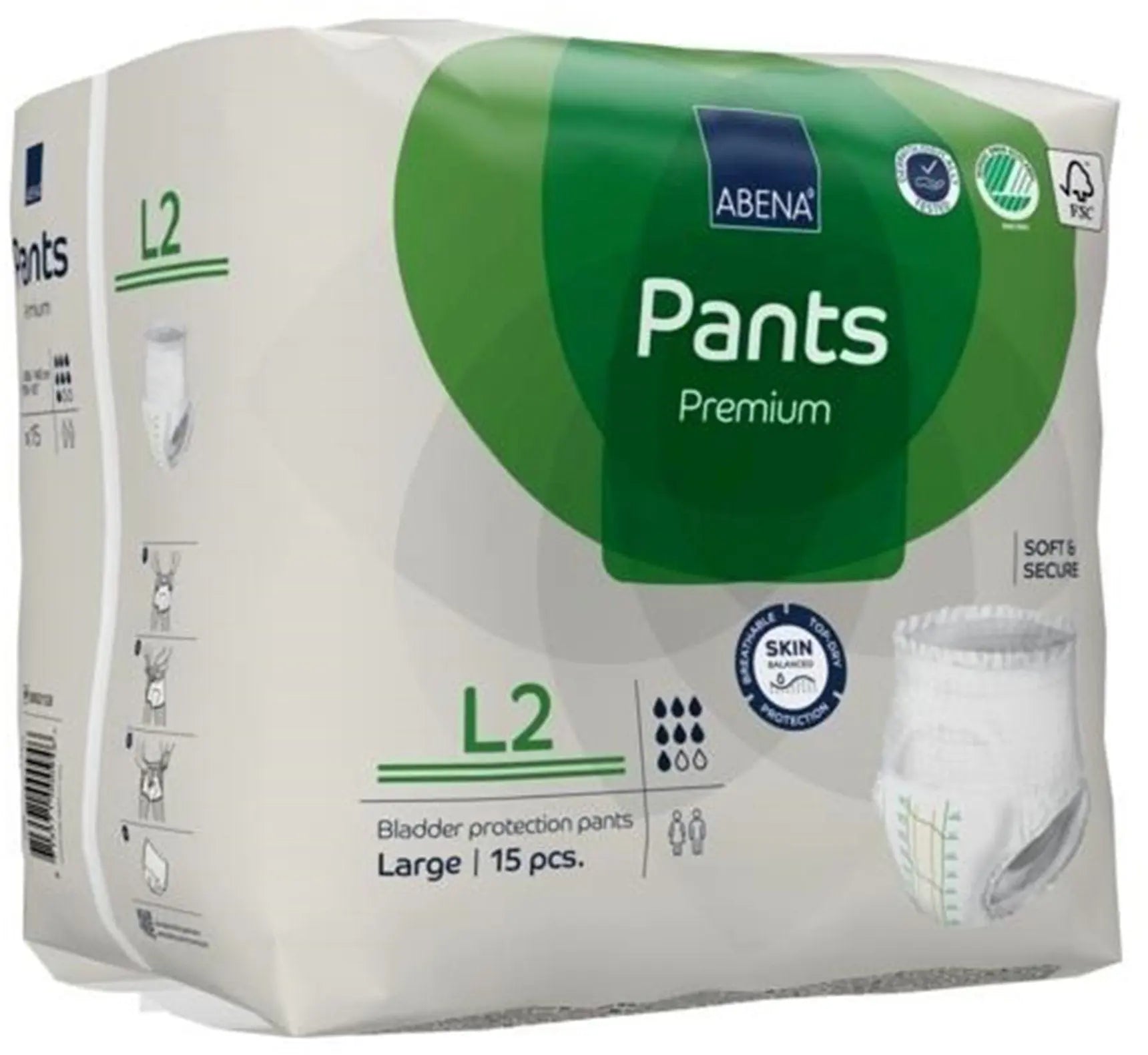 Abena Premium Pants L2 Unisex Adult Absorbent Underwear