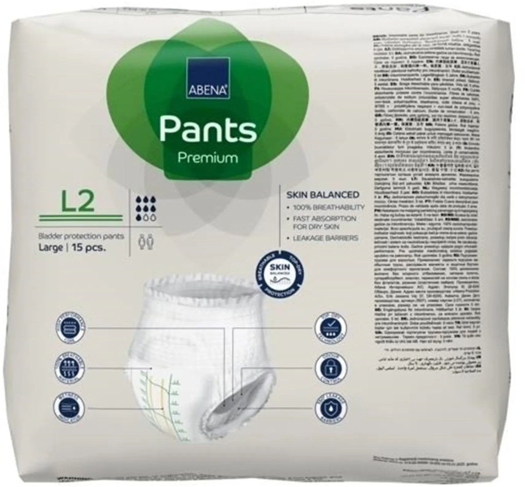 Abena Premium Pants L2 Unisex Adult Absorbent Underwear