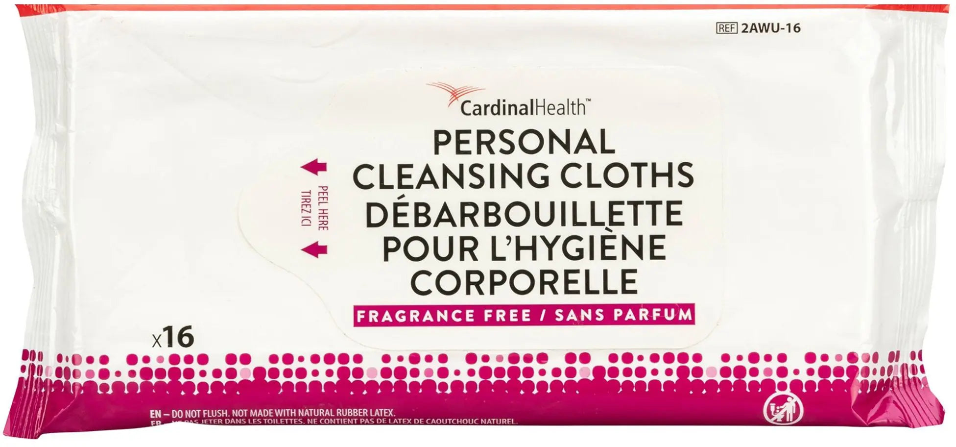 Cardinal Health Rinse-Free Personal Wipe