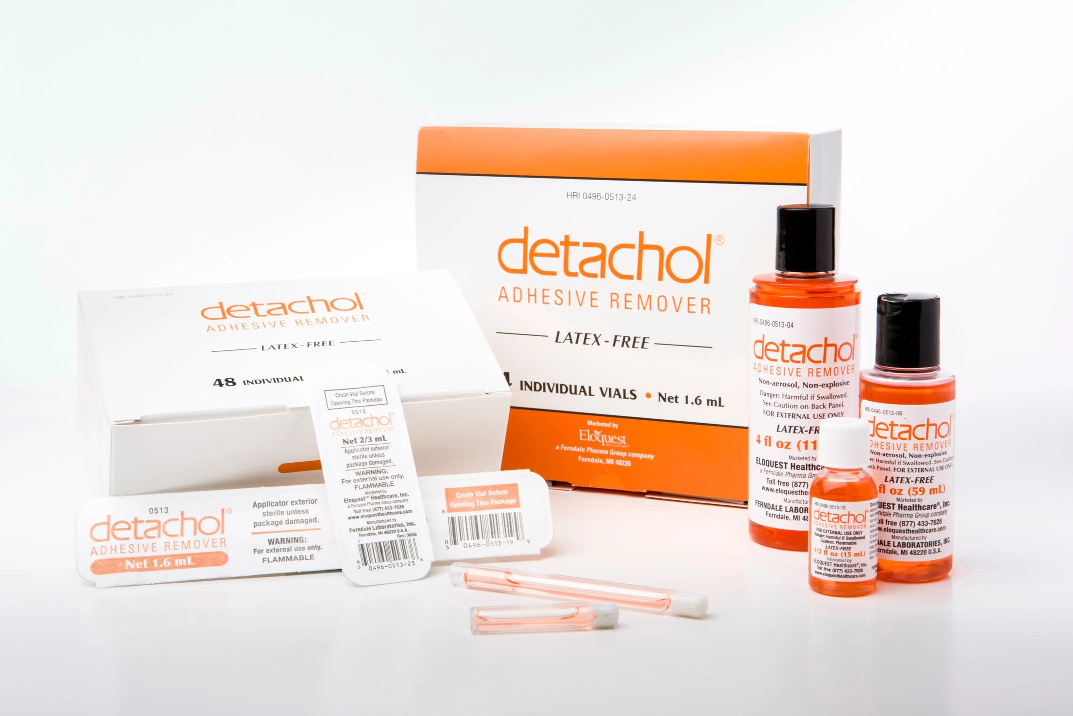 Detachol Adhesive Remover Liquid 4oz, 2.3mL