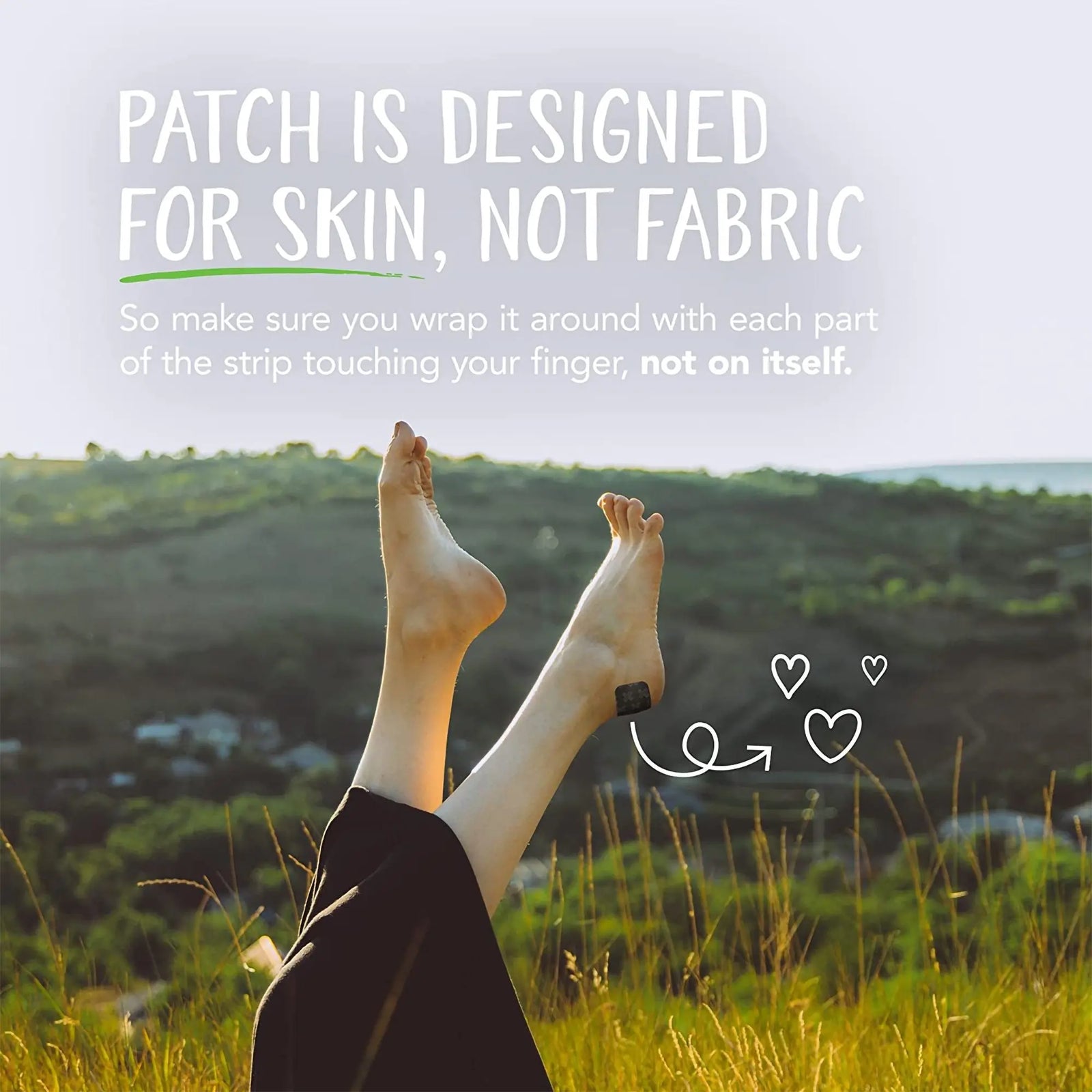 Patch Adhesive Strip With Charcoal