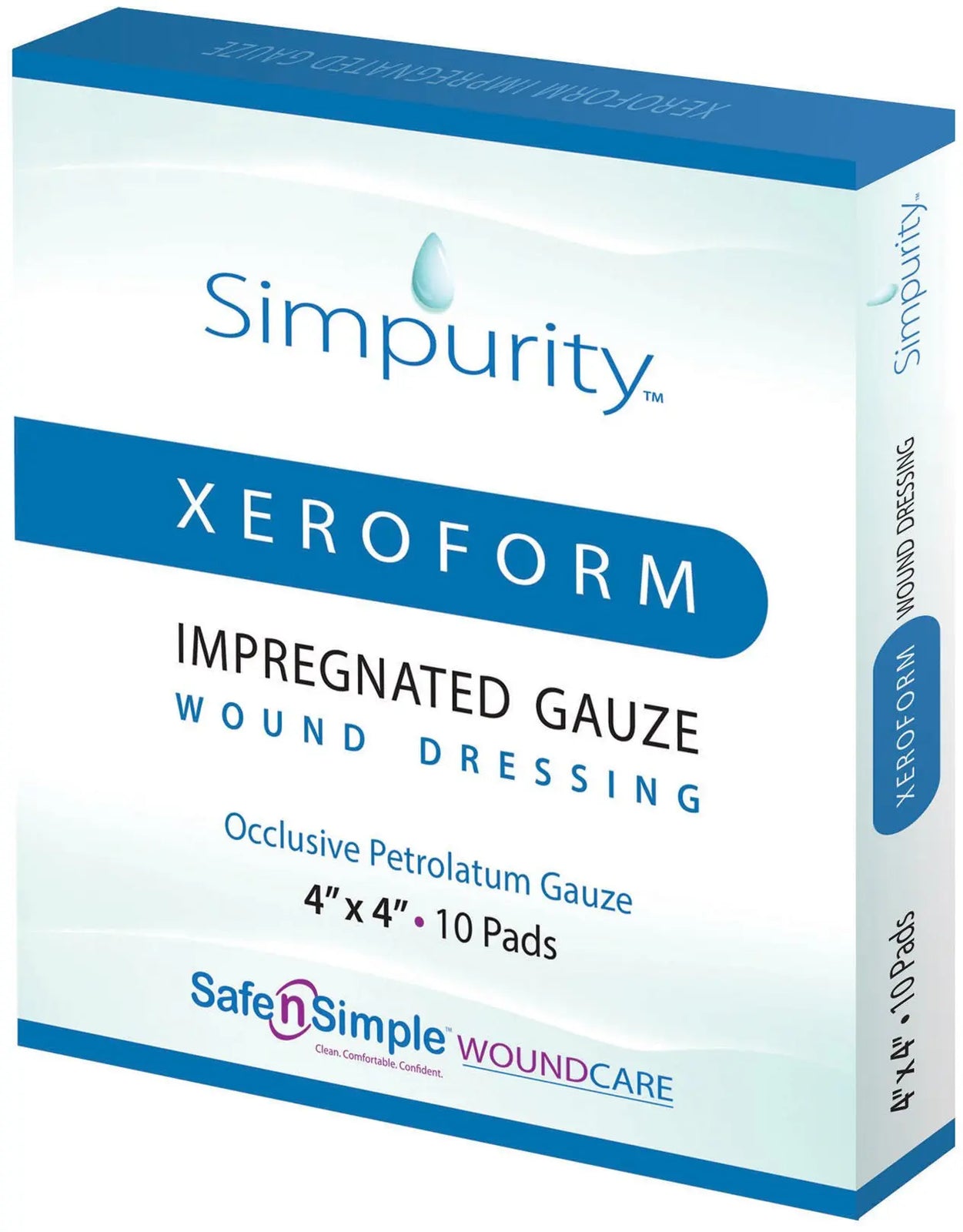 Simpurity Xeroform Petrolatum Impregnated Dressing