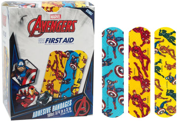 American White Cross Stat Strip Kid Design (Captain America / Iron Man) Adhesive Strip