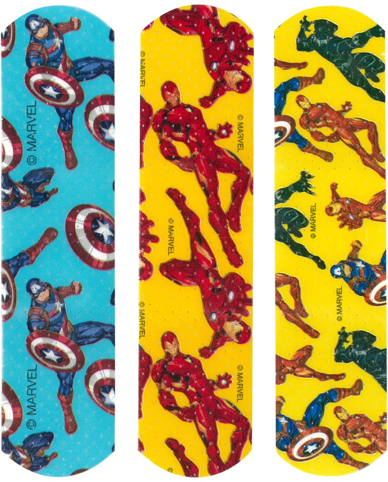 American White Cross Stat Strip Kid Design (Captain America / Iron Man) Adhesive Strip