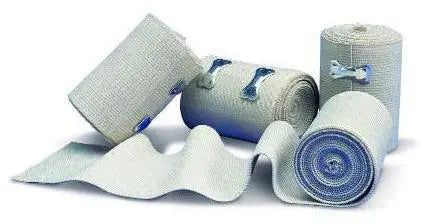 Compression Bandage 4 Inch X 5 Yard Standard Compression Single Hook And Loop / Clip Detached Closure Tan Nonsterile