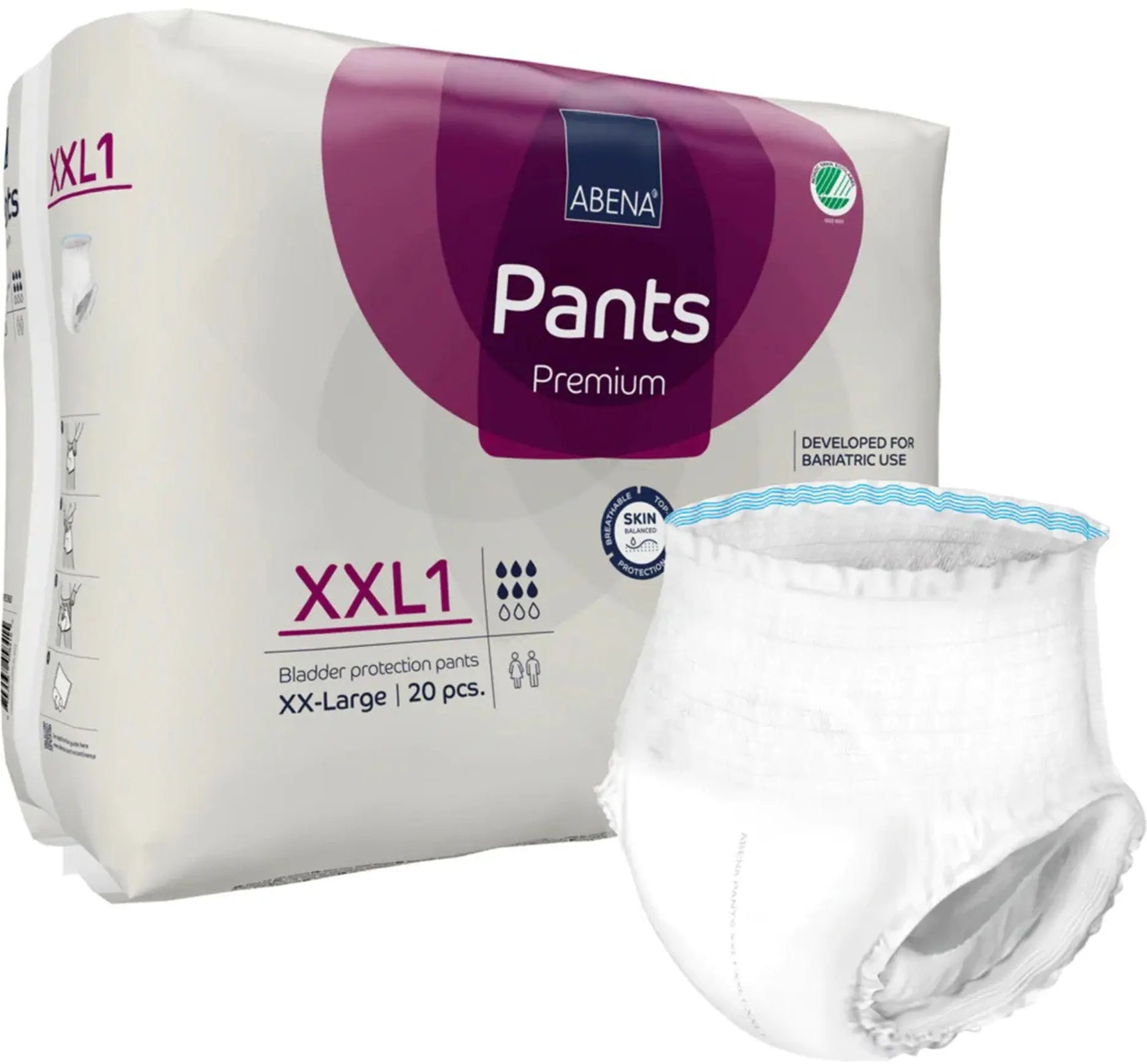 Abena Premium Pants XXL1 Unisex Adult Absorbent Underwear