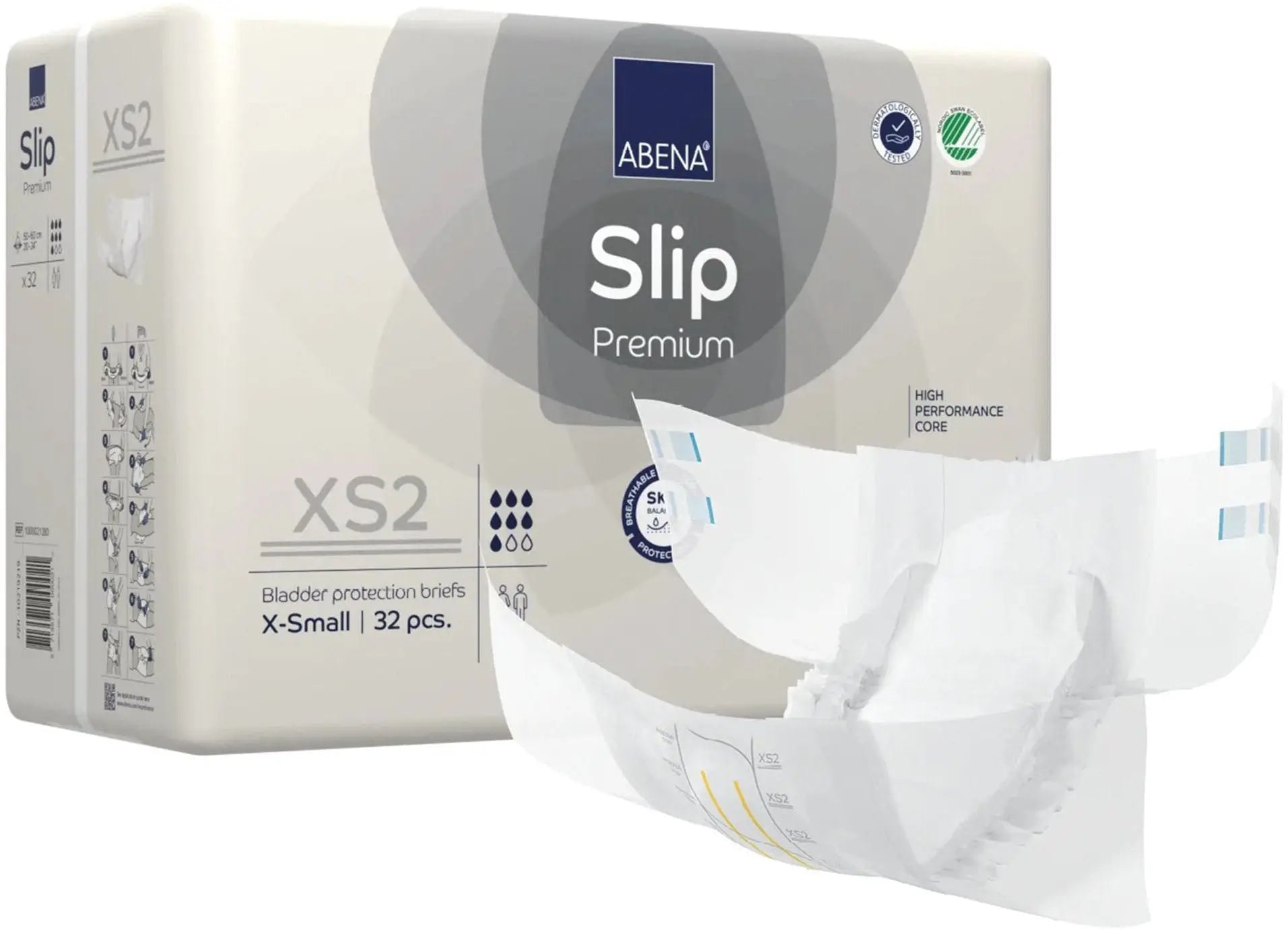 Abena Slip Premium XS2 Unisex Adult Incontinence Brief