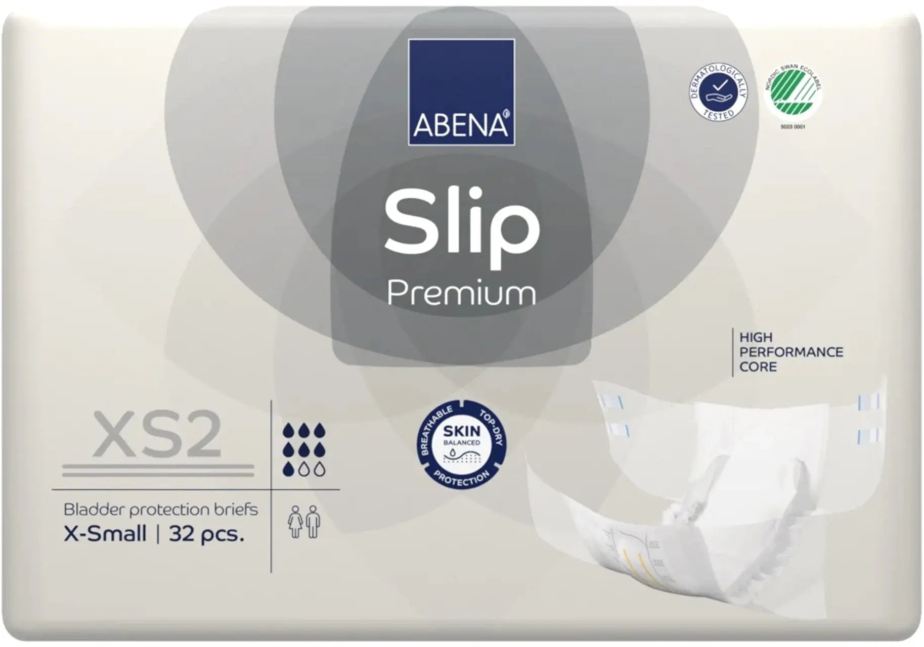 Abena Slip Premium XS2 Unisex Adult Incontinence Brief