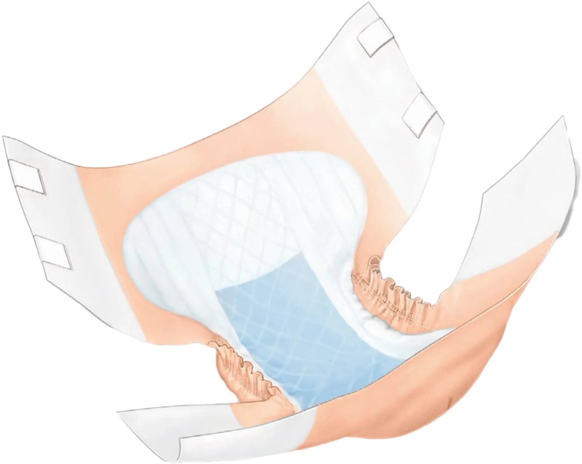 Wings Quilted Plus with BreatheEasy Technology Unisex Adult Incontinence Brief