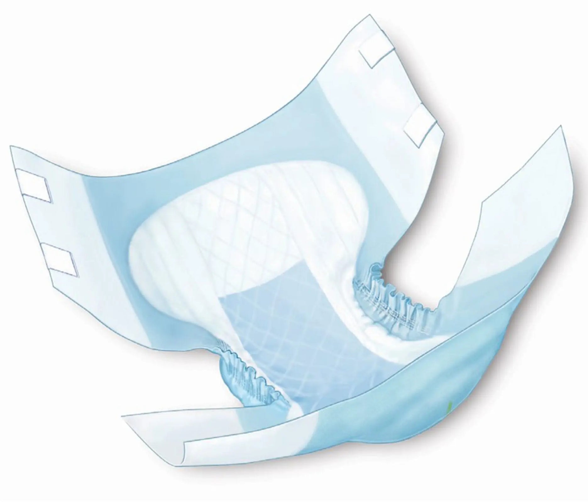 Wings Quilted Plus with BreatheEasy Technology Unisex Adult Incontinence Brief