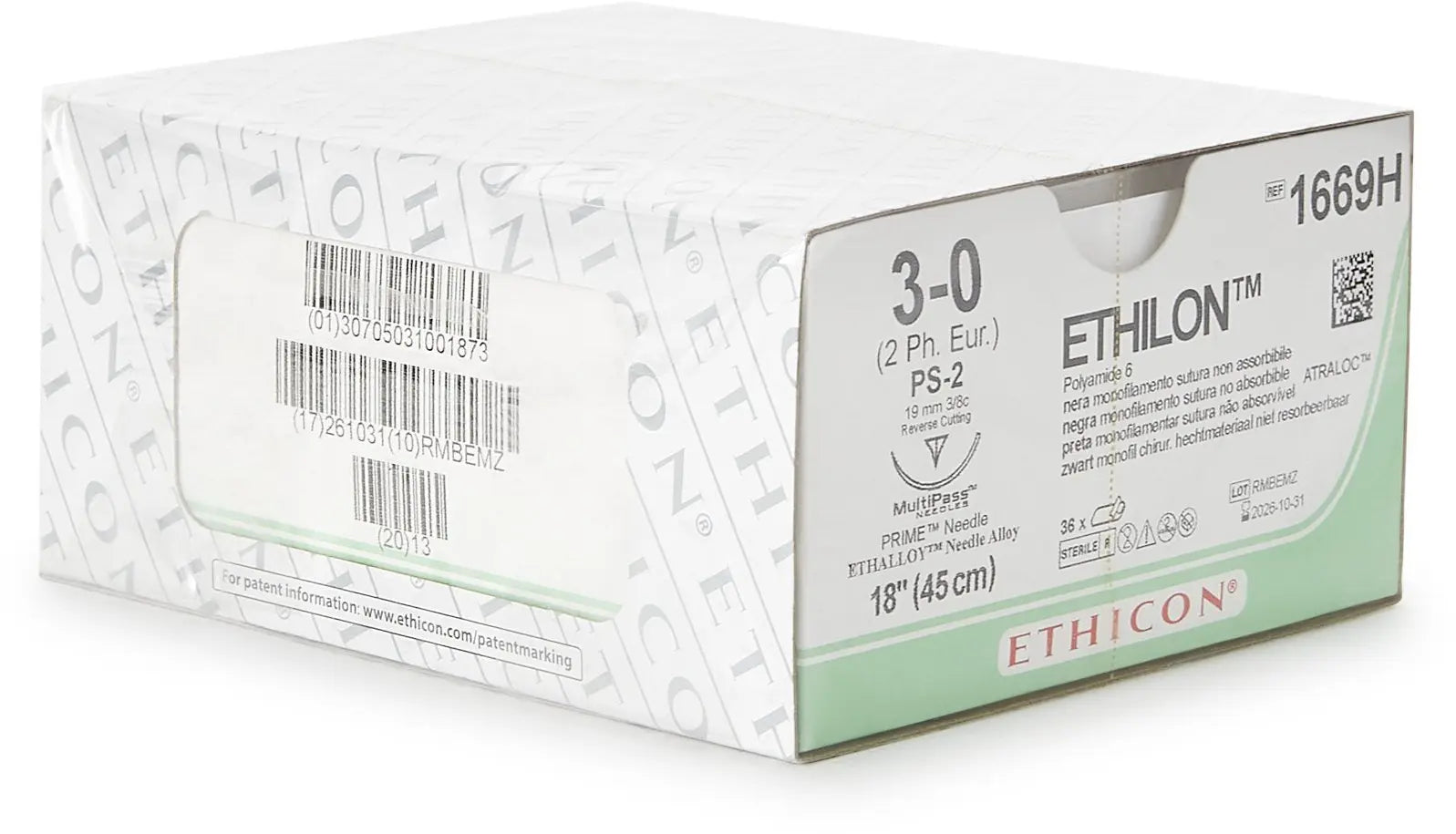 Ethilon Nonabsorbable Suture With Needle