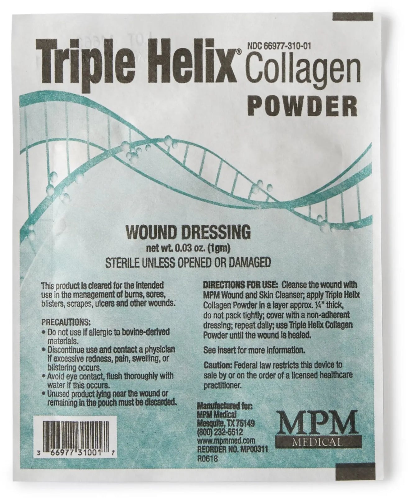 Triple Helix Collagen Powder