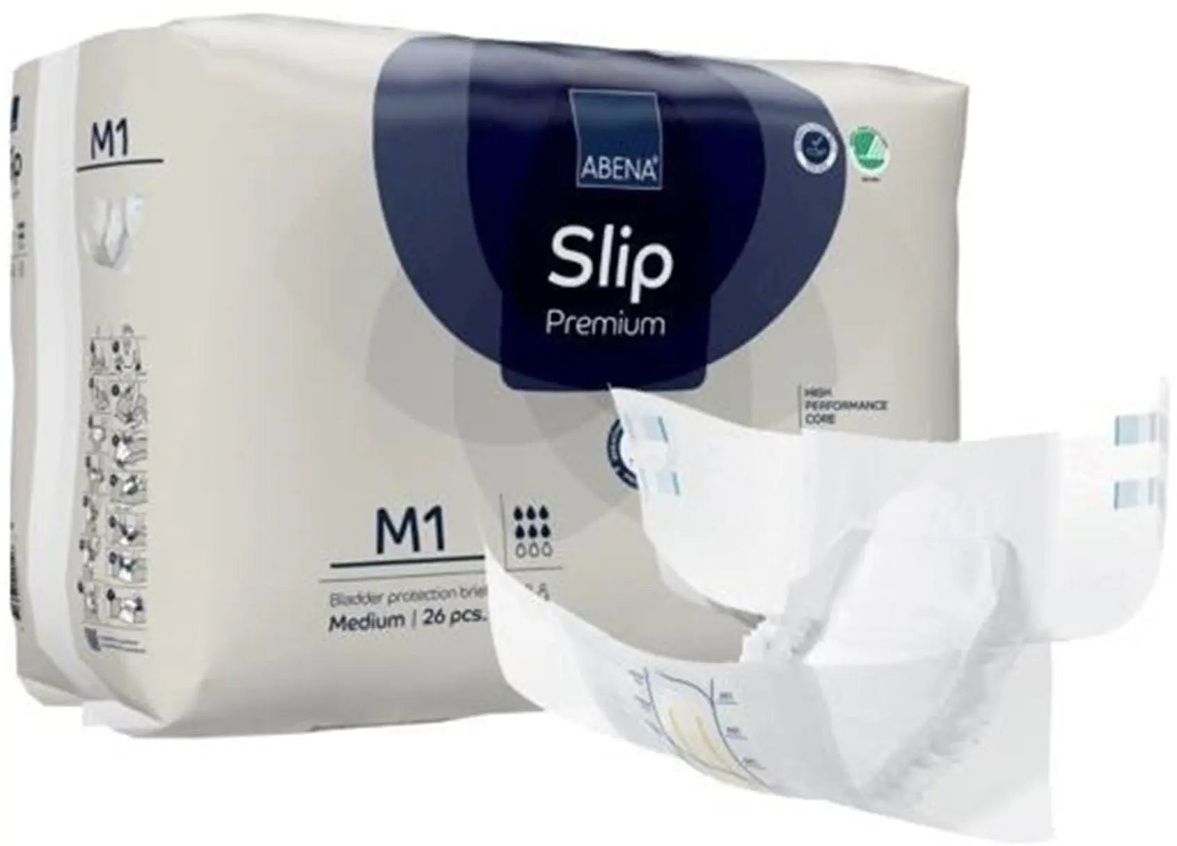 Abena Slip Premium M1 Unisex Adult Incontinence Brief