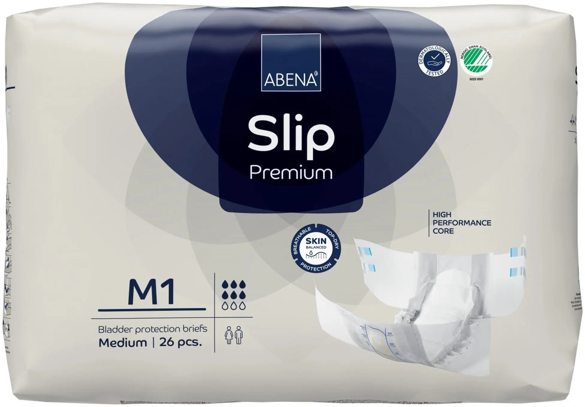 Abena Slip Premium M1 Unisex Adult Incontinence Brief