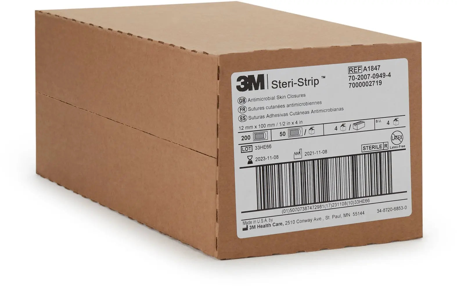 Steri-Strip Antimicrobial Antimicrobial Skin Closure Strip