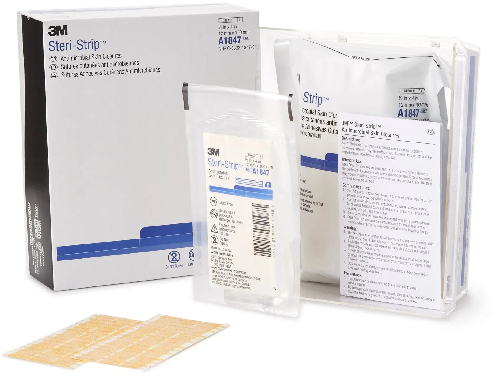 Steri-Strip Antimicrobial Antimicrobial Skin Closure Strip