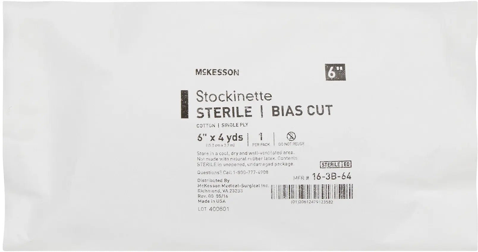 McKesson Bias Cut Stockinette