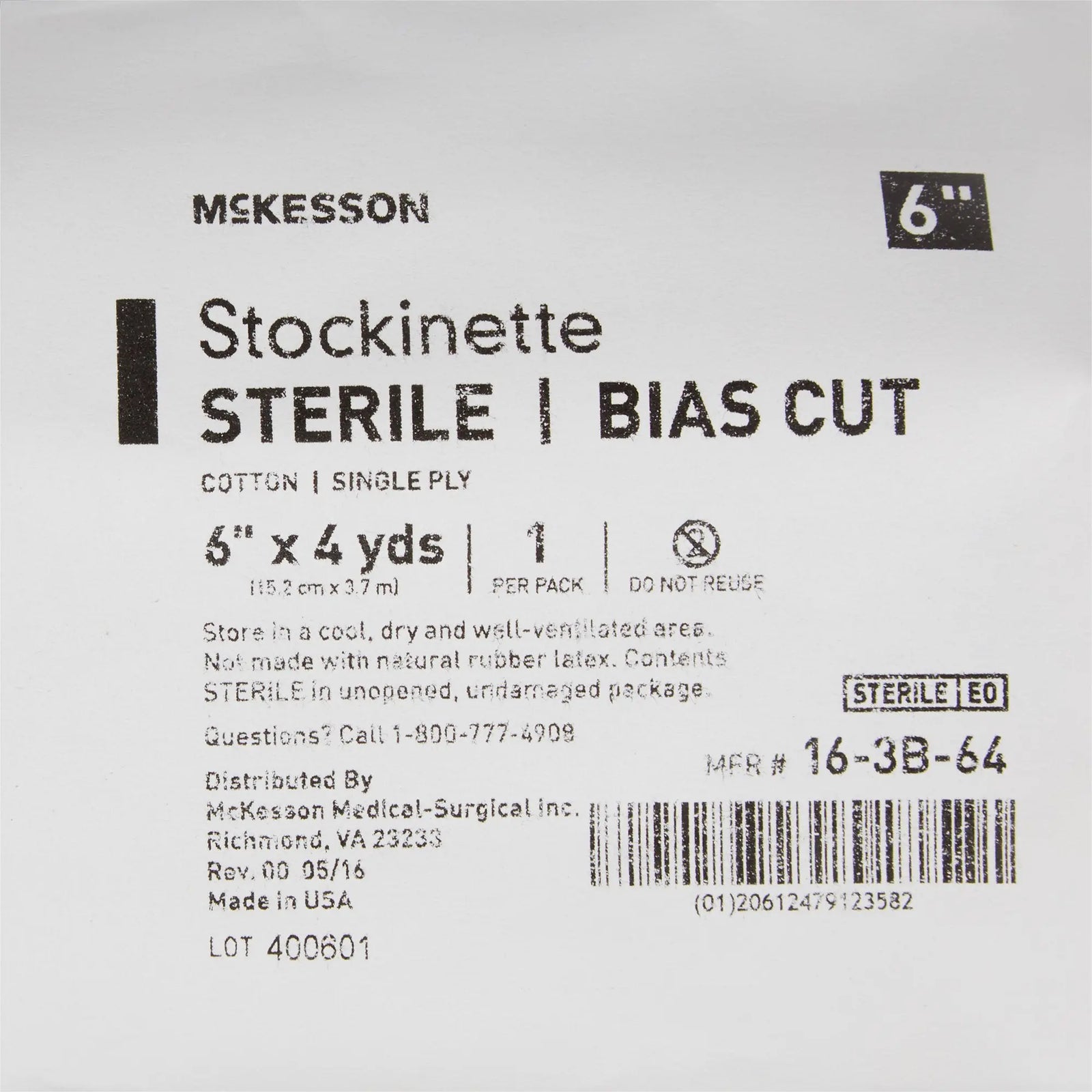McKesson Bias Cut Stockinette