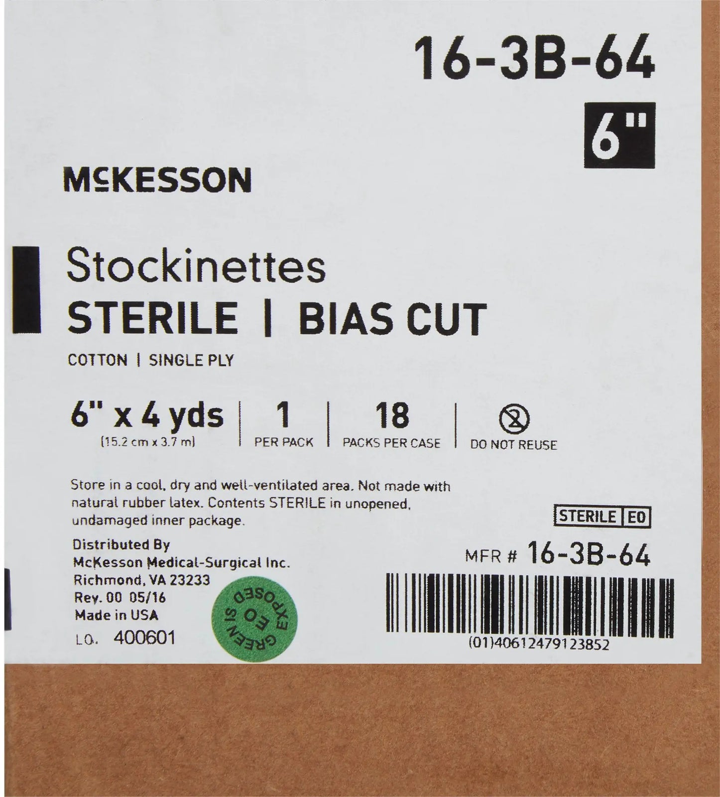 McKesson Bias Cut Stockinette