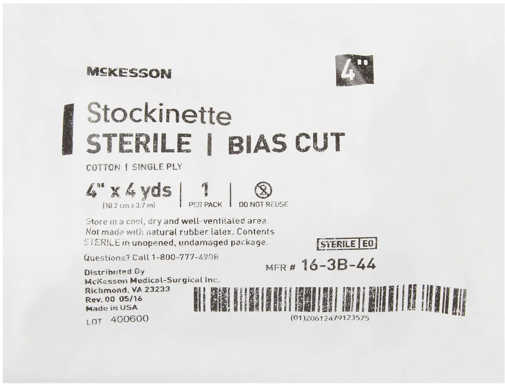 McKesson Bias Cut Stockinette