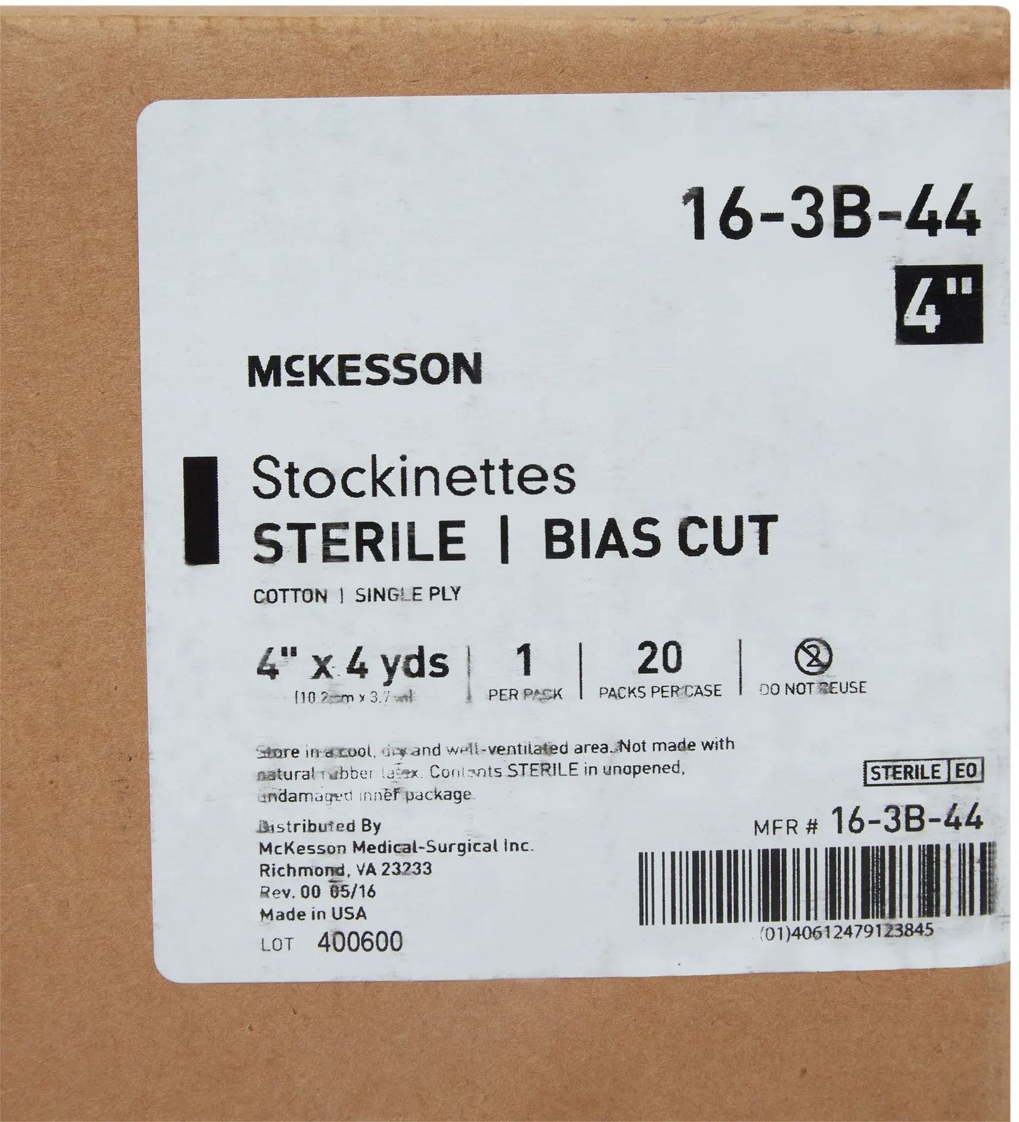 McKesson Bias Cut Stockinette