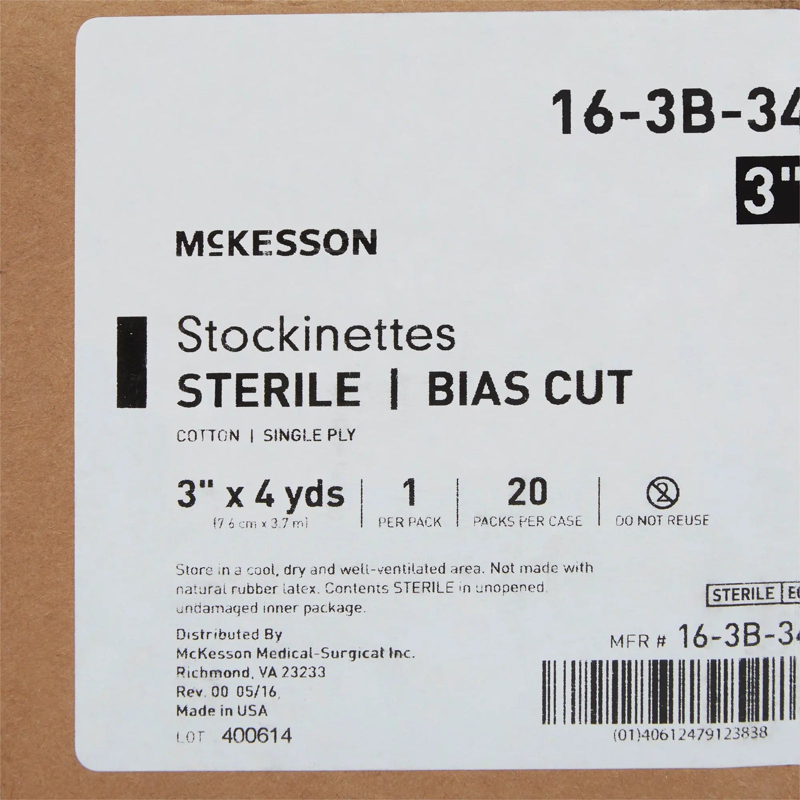 McKesson Bias Cut Stockinette