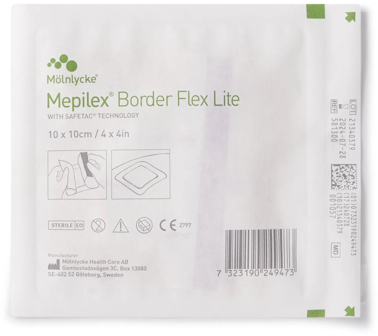 Mepilex Border Flex Lite Silicone Foam Dressing