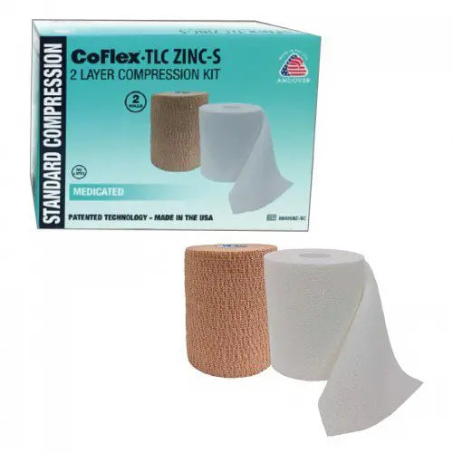 CoFlex TLC Zinc with Indicators 2 Layer Compression Bandage System