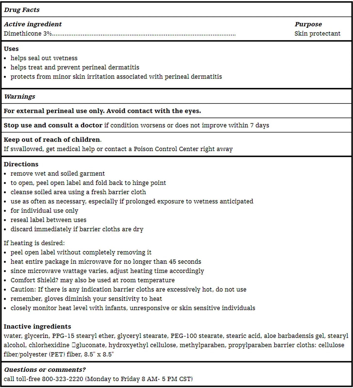 Shield Barrier Cream Cloths