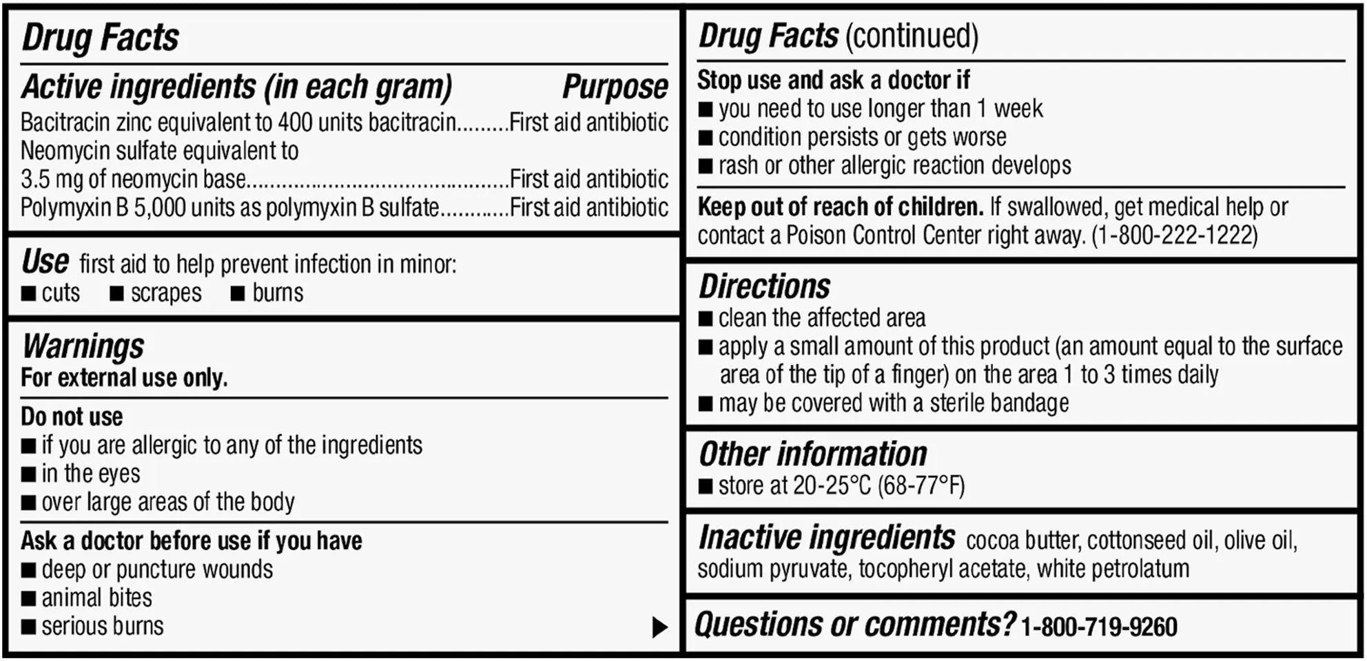 Perrigo First Aid Antibiotic