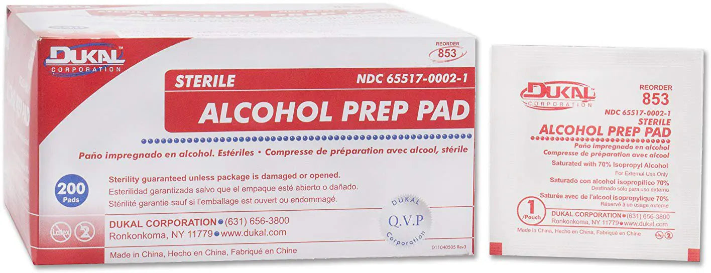 Dukal Alcohol Prep Pad