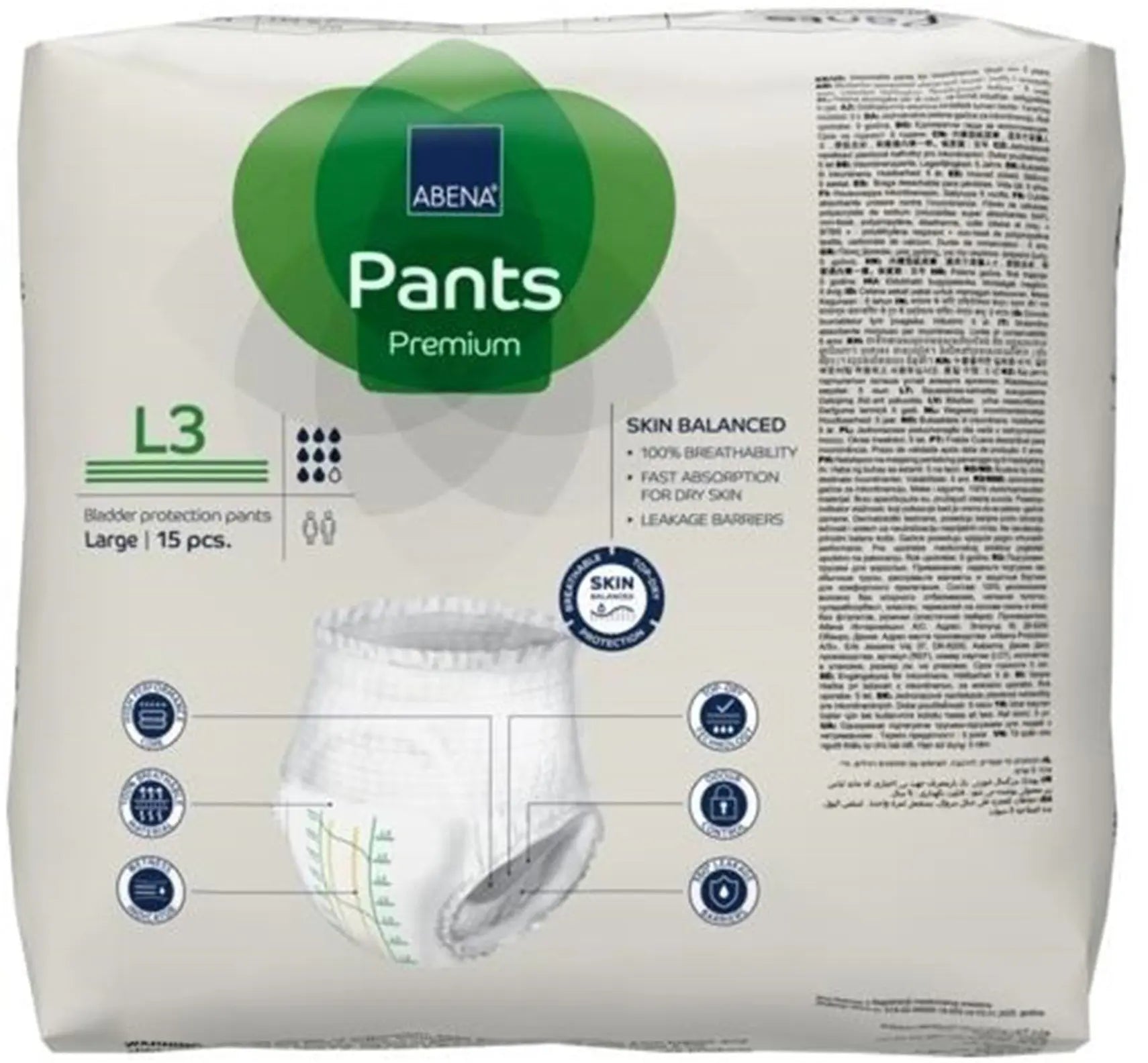 Abena Premium Pants L3 Unisex Adult Absorbent Underwear